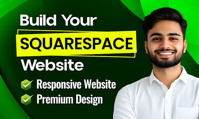 Gig Preview - Design, redesign, or develop squarespace website, squarespace landing page