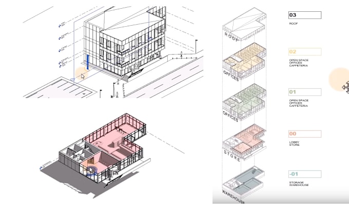 Gig Preview - Draw architectural floor plan, elevation, section in autocad and revit