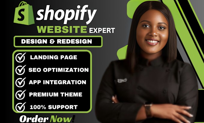 Gig Preview - Shopify website redesign shopify website design do shopify website redesign