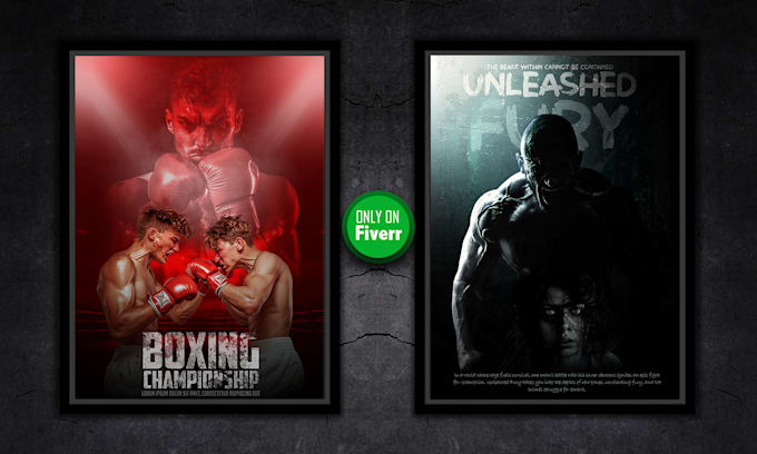 Gig Preview - Create movie poster, event poster character posters for u