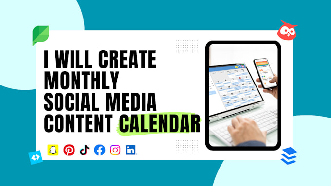 Gig Preview - Create social media content calendar