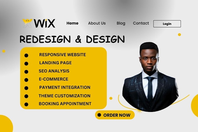 Gig Preview - Wix website redesign wix website design wix website redesign wix website design