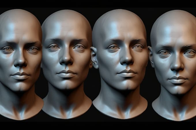 Gig Preview - Sculpt 3d model 3d head character model 3d sculpture rendering for 3d printing