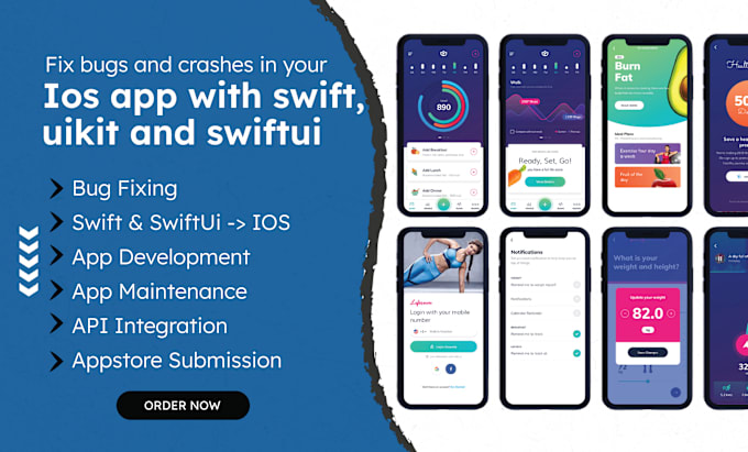 Gig Preview - Fix bugs and crashes in your ios app with swift, uikit and swiftui