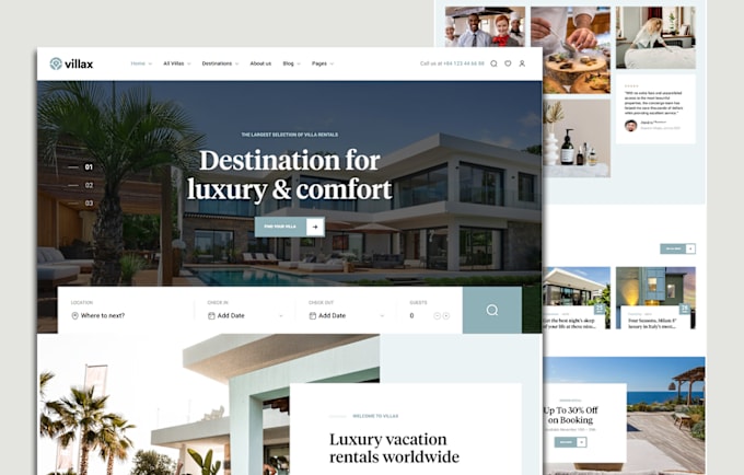 Gig Preview - Redesign vacation rental website on page wordpress SEO do follow back links