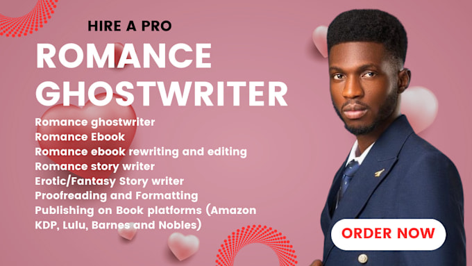 Gig Preview - Be your romance ghostwriter, critic romance novel romance writer romance ebook