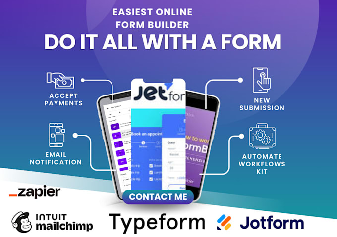 Gig Preview - Design online survey form, jotform, typeform google cognito form, fillable PDF