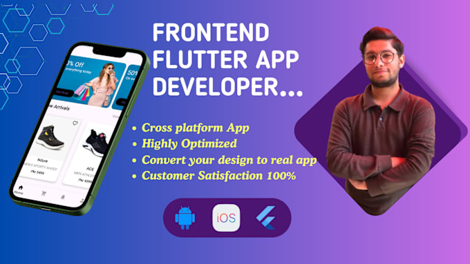 Gig Preview - Be your flutter front end and reskin flutter app developer