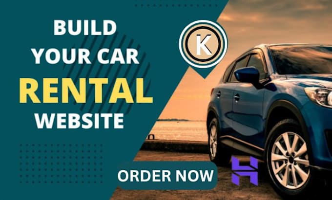 Gig Preview - Design car rental website, car logo website, rental website, car dealership