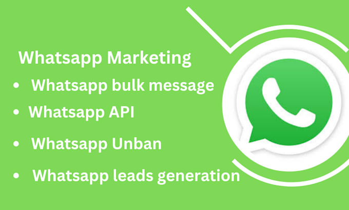 Gig Preview - Do whatsapp marketing bulk message sender unban whatsapp API