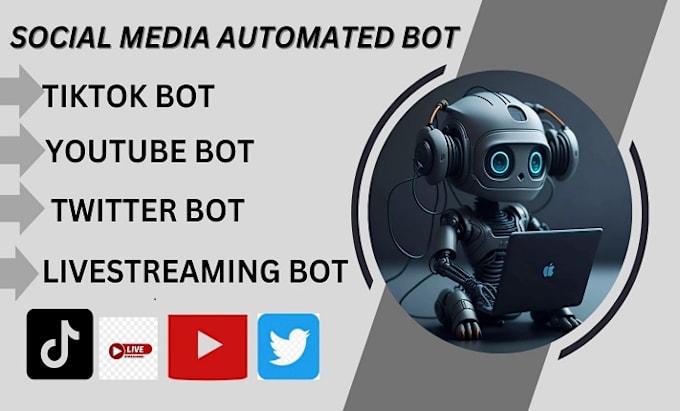 Gig Preview - Create automated youtube bot ,tiktok bot ,instagram bot ,twitter bot ,python bot