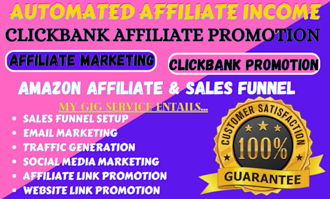 Gig Preview - Do clickbank autopilot amazon website sales funnel affiliate marketing