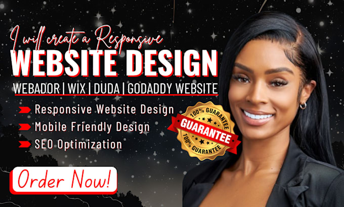 Bestseller - design webador website godaddy website wix ecommerce website duda website