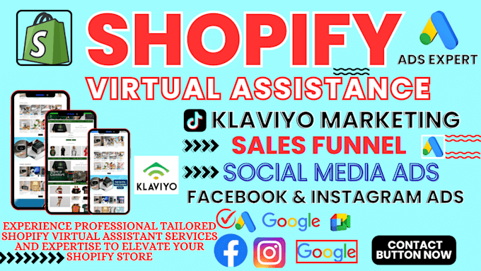 Gig Preview - Be your shopify virtual assistant, shopify store manager for shopify media sales