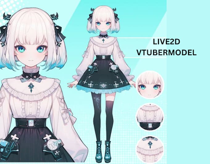 Bestseller - draw and rig vtuber model, live2d vtuber model, 2d vtuber, 2d vtuber model,anime