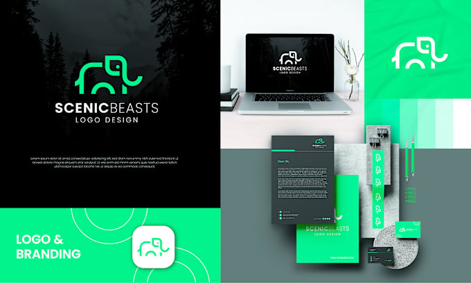 Gig Preview - Do custom minimalist logo design with complete branding kit for your brand