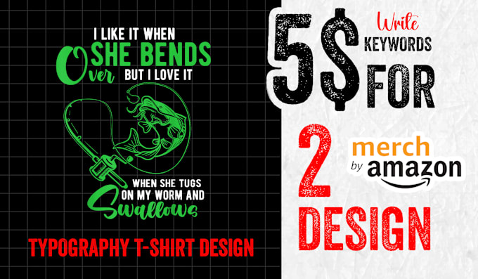 Gig Preview - Do custom typography t shirt design and graphic t shirt design