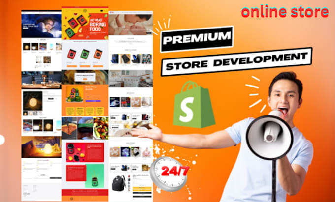 Bestseller - shopify web development shopify marketing dropshipping shopify store seo