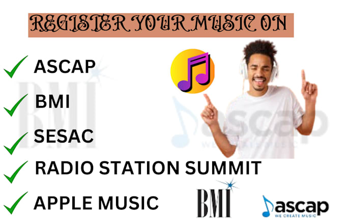 Gig Preview - Register and copyright your music with bmi ascap sesac drt songtrust mediabase