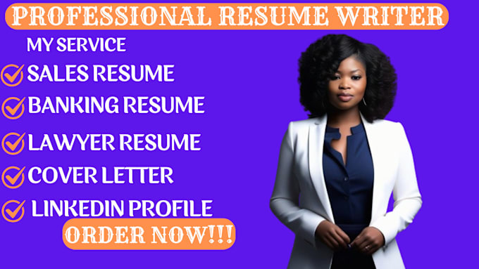 Gig Preview - Write professional sales, technical, cyber security, tech and ats resume writing