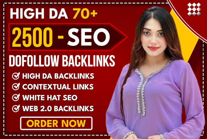 Gig Preview - Link building white hat dofollow high da SEO backlinks for google ranking