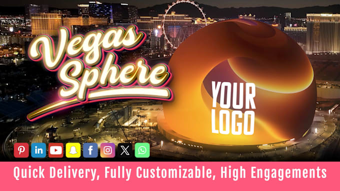 Gig Preview - Show your brand on vegas sphere for youtube, meta, tiktok