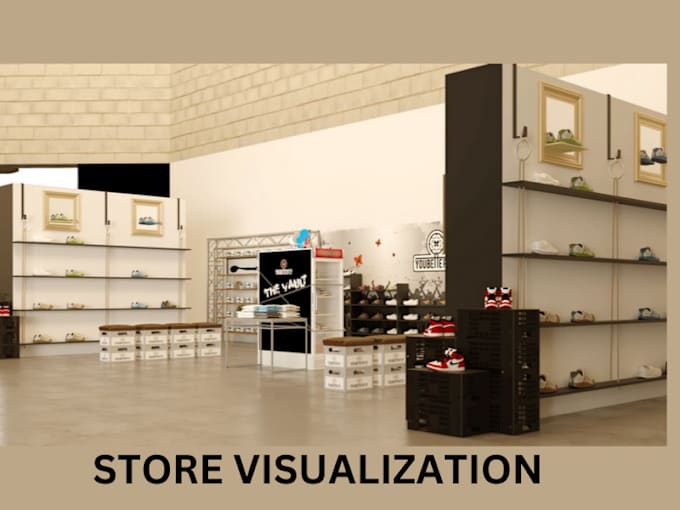 Gig Preview - Create 3d store, complex, shop, spa, salon, interior space visualization render