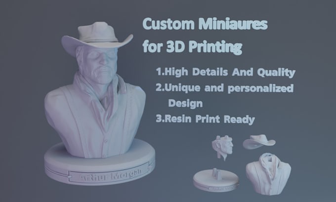 Gig Preview - Sculpt,3d character, custom miniatures,stl files 3d print