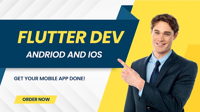 Gig Preview - Do mobile app development android ios app, building mobile app flutter developer