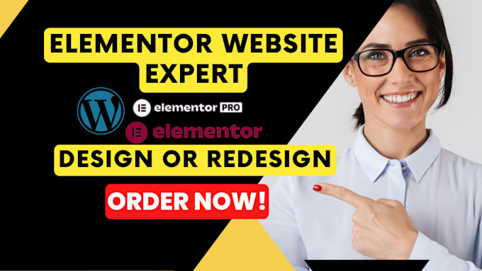 Gig Preview - Design elementor pro website design elementor website redesign elementor website