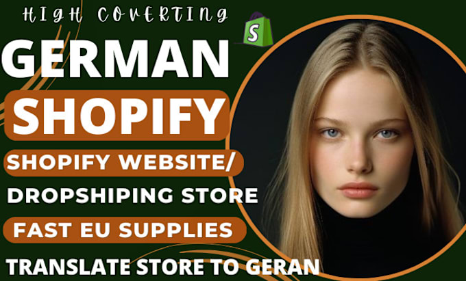 Gig Preview - Build german shopify store, shopify dropshipping store or design shopify website