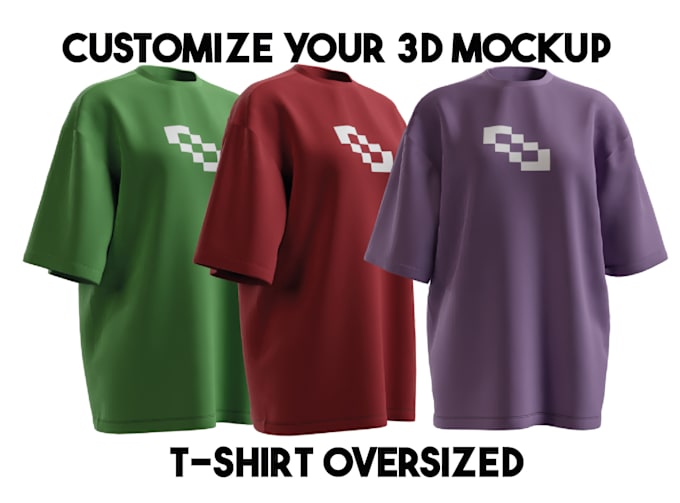 Gig Preview - Make a 3d mockup tshirt in clo 3d