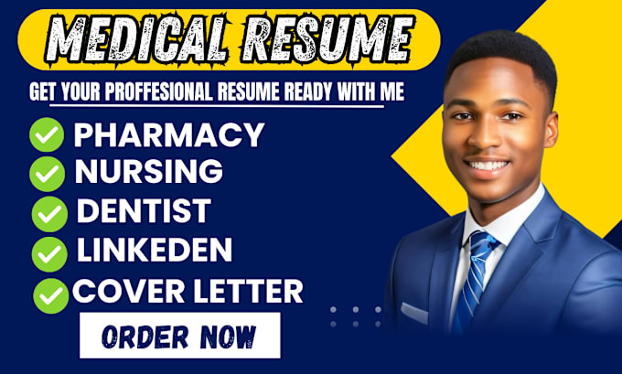 Gig Preview - Provide medical resume, nursing resume, healthcare resume writing, resume writer