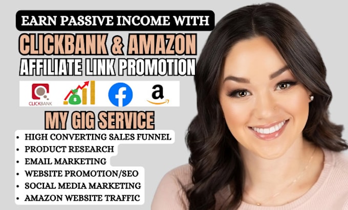 Gig Preview - Build amazon website store clickbank affiliate link promotion affiliate website