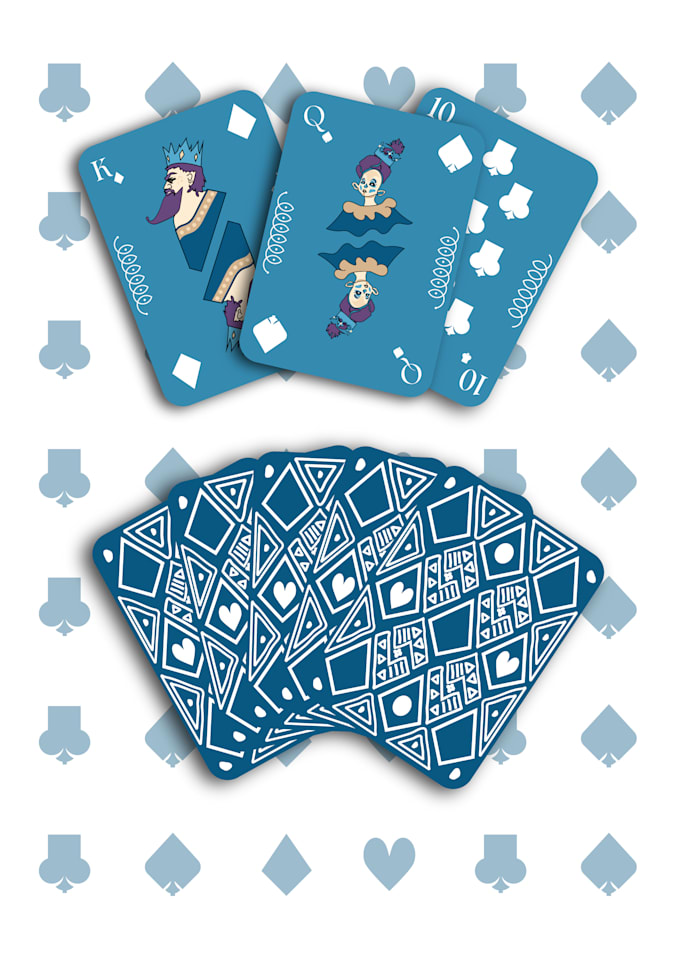 Gig Preview - Design a unique playing cards, tarot, card game in any style