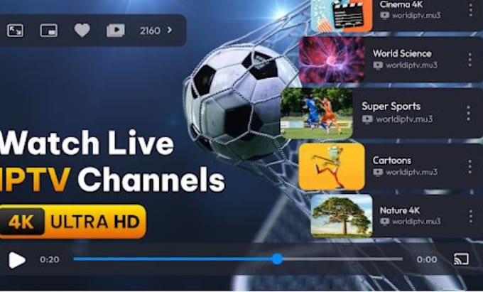 Gig Preview - Develop iptv app, samsung tizen, tivimate app, live channel tv and vod platform