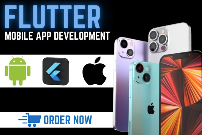 Gig Preview - Do flutter flow mobile app development, flutter ui android, ios app firebase