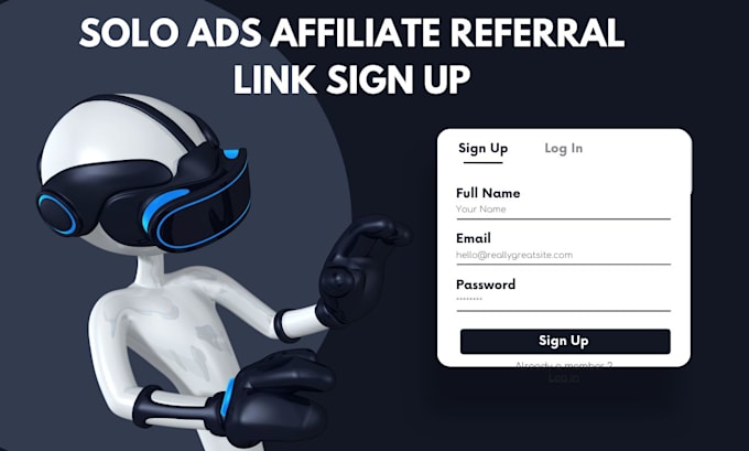 Gig Preview - Do solo ads affiliate referral link sign up, mlm leads generation and link prom