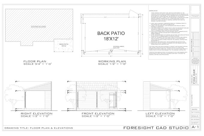 Bestseller - do architectural blueprint for adu, garage, mep, and deck for city permit