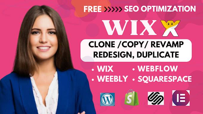 Gig Preview - Convert clone or transfer wix, webflow, squarespace to wordpress website