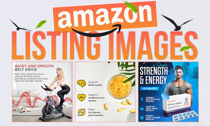 Gig Preview - Design amazon listing images, amazon product photos, product infographics