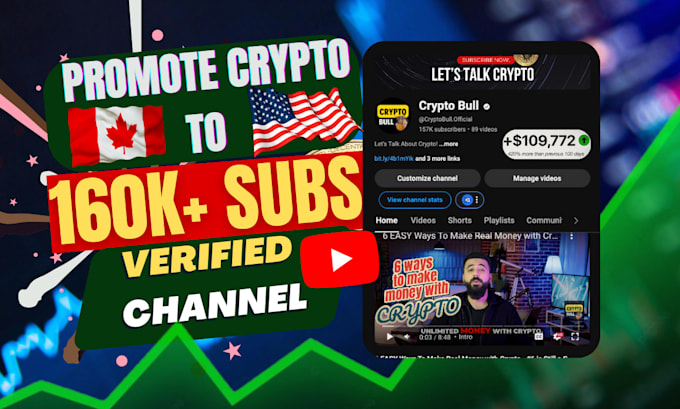 Bestseller - do crypto promotion on my verified youtube channel