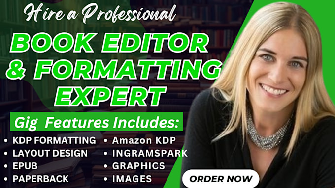 Gig Preview - Do book formatting and layout design, book typesetting for KDP, ebook and print