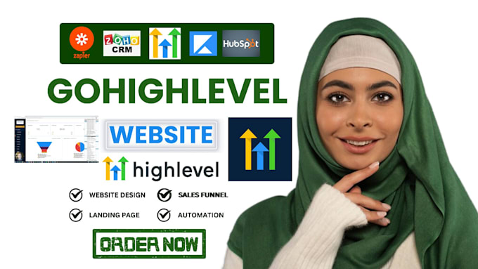 Gig Preview - Build gohighlevel salesfunnel ghl website, go high level landing page,ghl expert