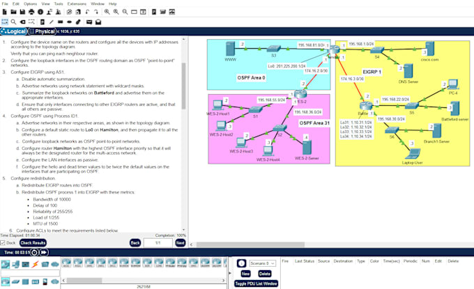 Gig Preview - Do network troubleshooting task in packet tracer