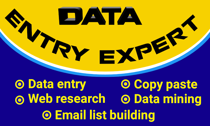 Bestseller - do fast accurately data entry, copy paste, web research