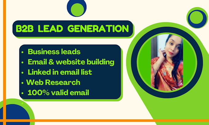 Gig Preview - Do b2b lead generation, lead generation, linked in email