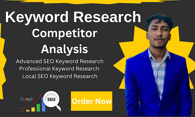 Gig Preview - Do keyword research and competitor analysis for top ranking