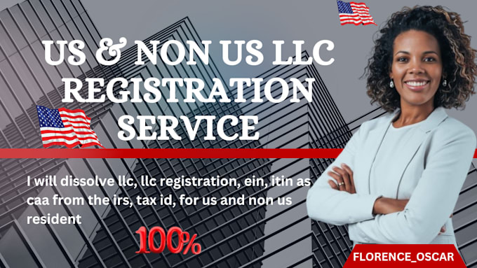 Gig Preview - Dissolve llc, llc registration, ein, itin as caa from the irs, tax id, for US