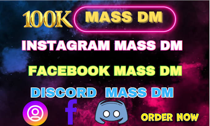 Bestseller - send mass dm, instagram mass dm, facebook mass dm, discord mass dm, mass dm bot